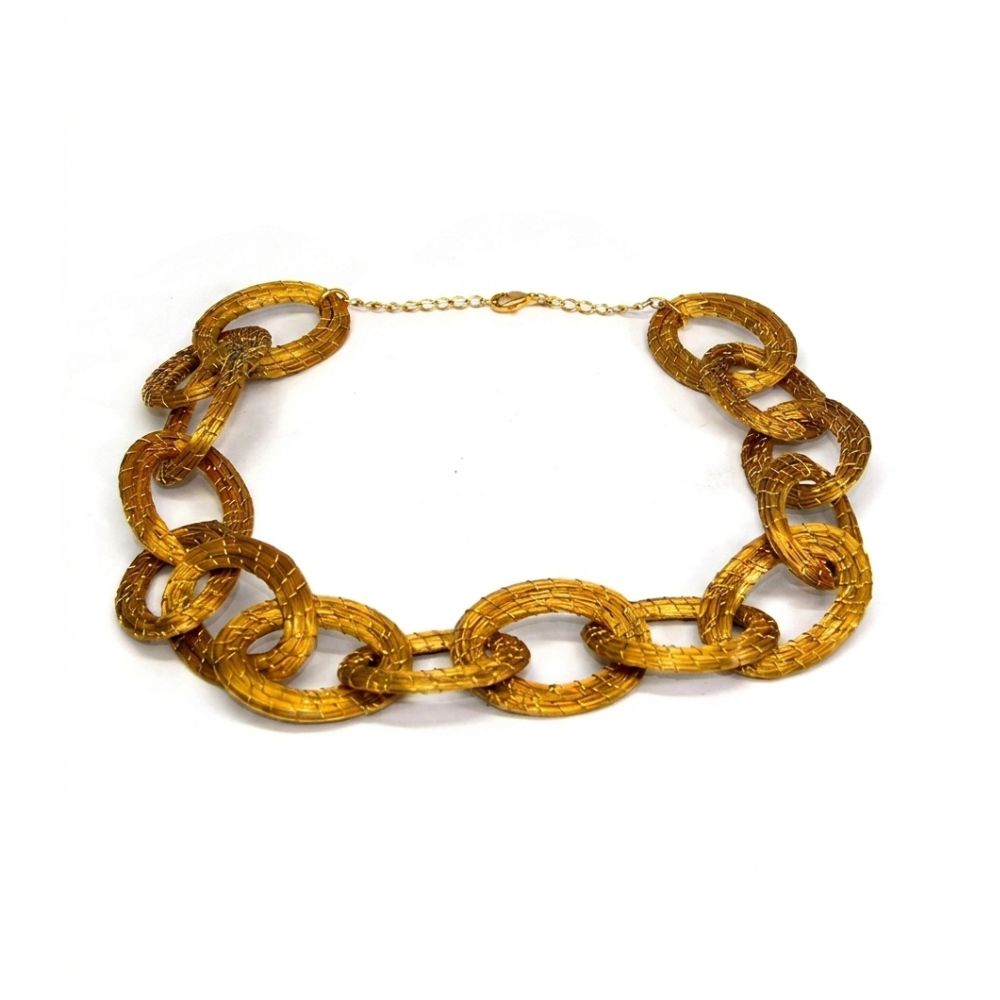 Collana Cerchi - Capim Dourado