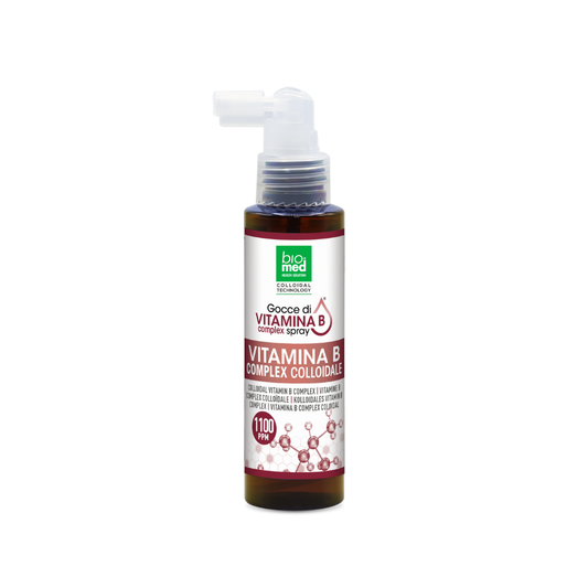 Vitamina B complex colloidale spray sublinguale 1100ppm - 100mL