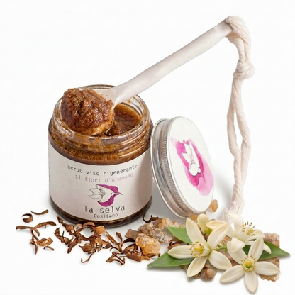 Scrub viso rigenerante Fiori d'Arancio - 100g